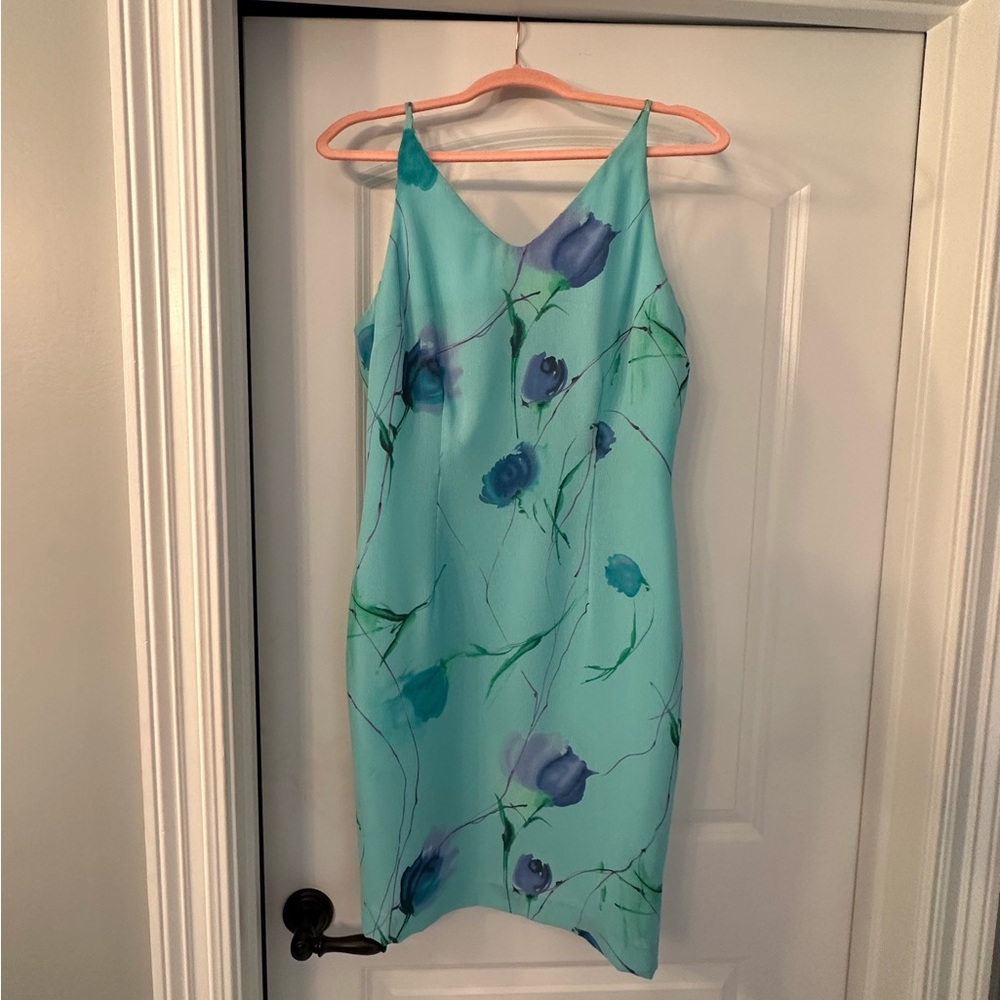 Beautiful Althuser watercolor print knee length dress